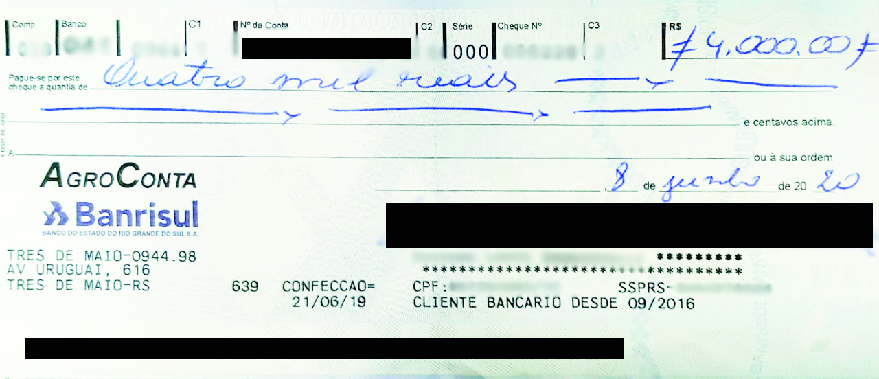 Como preencher um Cheque 