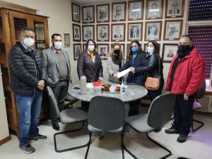 Deputada Federal Fernanda Melchionna visista na Santa Casa Emenda de 1 milhão. Ana Tarouco, Leda Marisa