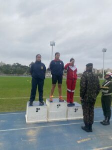 Militares do 7º RC Mec vencem Jogos Desportivos Na última semana, militares do 7º Regimento de Cavalaria Mecanizado, estiveram participando dos Jogos Desportivos do Comando Militar do Sul, que aconteceu nas cidades de Porto Alegre e Santa Maria. De acordo com o comandante do Regimento, tenente coronel Rafael Polinício Lanza Braga, os militares participantes compuseram as equipes desportivas da 6ª Divisão de Exército e conquistaram medalhas nas categorias natação, atletismo e orientação através campo. O 1º tenente Samuel Nardello Pontel recebeu medalhas de 3º lugar nas categorias 100 metros nado costas e 200 metros medley e 2º lugar nas modalidades revezamento 4 x 100 metros nado livre e revezamento 4 x 50 metros nado 4 estilos. O 3º sargento Fabrício Rodrigues Menezes, recebeu medalhas de 1º lugar na prova de 100 metros rasos da modalidade de atletismo. A 3º sargento Franciele Moreira do Espírito Santo, recebeu medalha de 3º lugar na prova de 400 metros rasos da modalidade de atletismo. O cabo Álvaro Garim Menezes recebeu de 1º lugar na prova de lançamento do dardo da modalidade de atletismo. Por último, a 3º sargento Thallyta Santos da Silva recebeu a medalha de 6º lugar individual feminino na modalidade de orientação através campo. “Parabenizamos os militares pela participação e sucesso alcançado na referida competição”, destacou o comandante.