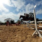 Concurso De Salto Fronteira Da Paz No período de 14 a 16 de outubro de 2022, foi realizada, no Centro Hípico do 7º Regimento de Cavalaria Mecanizado (7º RC Mec), a Temporada Hípica do Regimento e o Concurso de Salto Fronteira da Paz 2022, com objetivo de promover o estreitamento dos laços de amizade com entidades civis e militares do Brasil e Uruguai, bem como, cultuar as tradições hípicas. O evento contou com a participação de Equipes Hípicas do Estado do Rio Grande do Sul e República Oriental do Uruguai (ROU), abrangendo um total de 102 conjuntos participantes, além de proporcionar àqueles que prestigiaram a atividade, um espaço kids para as crianças, praça de alimentação e exposição de materiais das entidades patrocinadoras. Na competição, a Equipe de Hipismo do 7º Regimento de Cavalaria Mecanizado (7º RC Mec) sagrou-se campeã na modalidade por equipe na Taça Patrício Corrêa da Câmara, competição essa conduzida pela 3ª Brigada de Cavalaria Mecanizada. O Senhor Tenente Coronel Rafael Polinício Lanza Braga, Comandante do 7º RC Mec, parabeniza os competidores pela participação e sucesso alcançado na referida competição e agradece as entidades patrocinadoras e a todos que, com suas presenças, abrilhantaram de forma significativa, a Temporada Hípica desta tradicional Unidade de Cavalaria do Exército Brasileiro. Santana do Livramento – RS, 17 de outubro de 2022. RAFAEL POLINÍCIO LANZA BRAGA – Ten Cel
