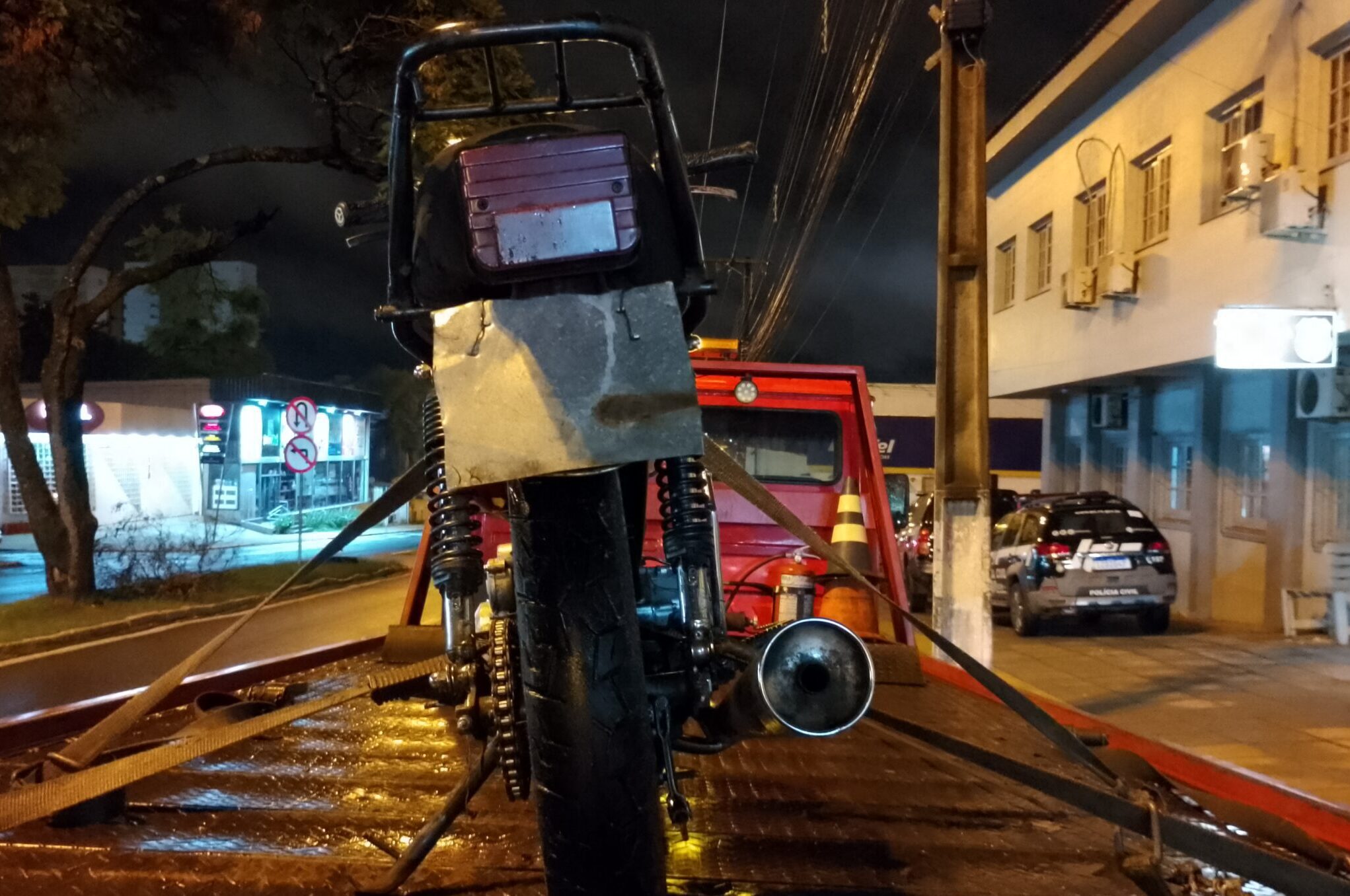 Brigada Militar apreende moto com adulteração de características 