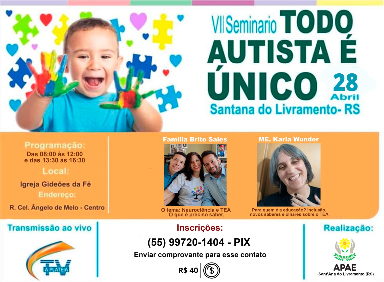 VII Seminário ‘Todo Autista é Único’ retorna em Livramento